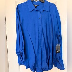 NWT Blue Button Down Shirt